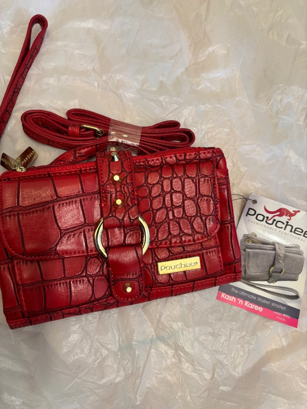 NWT Pouchee Wallet Wristlet Crossbody